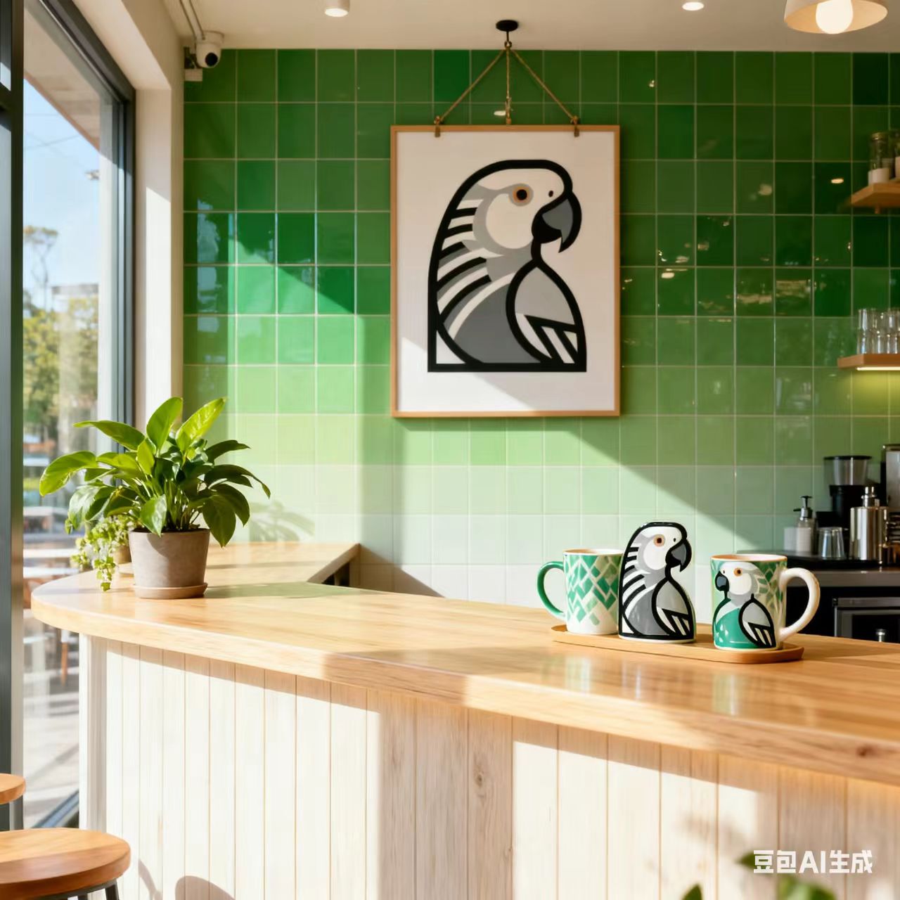 现代办公环境内部,宽敞明亮的会议室,木质装饰墙面,落地窗采光,绿色植物点缀,营造温馨舒适的商务氛围